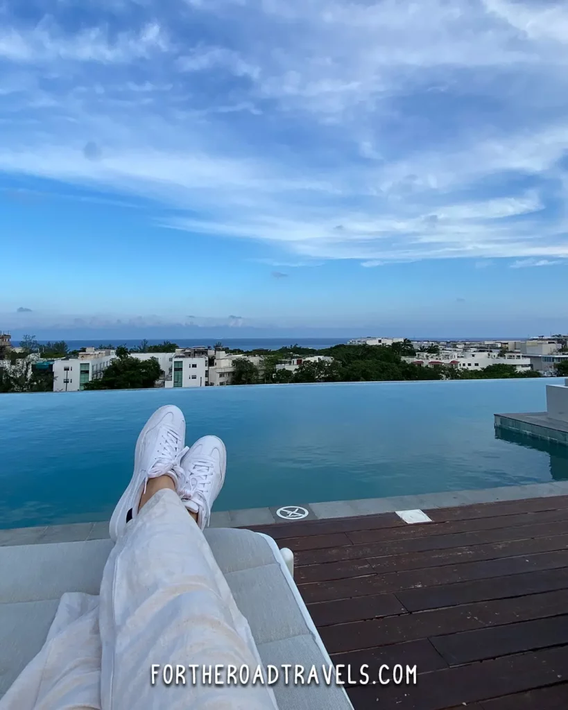 Roof top pool in Playa del Carmen