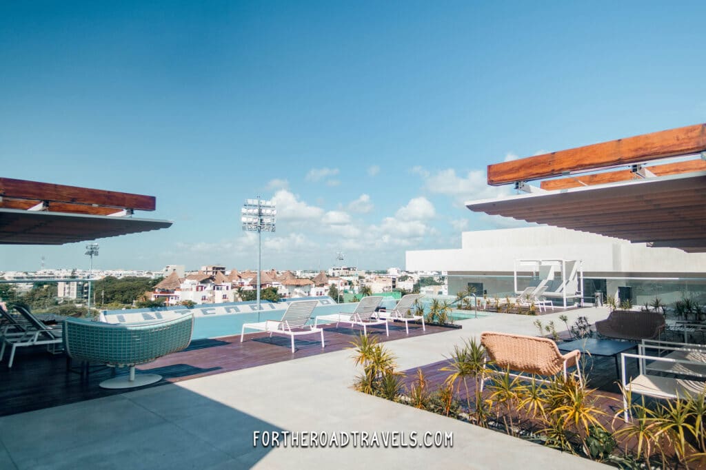 Rooftop pool in Playa del Carmen
