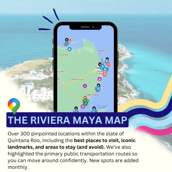 The Riviera Maya Mexico Map