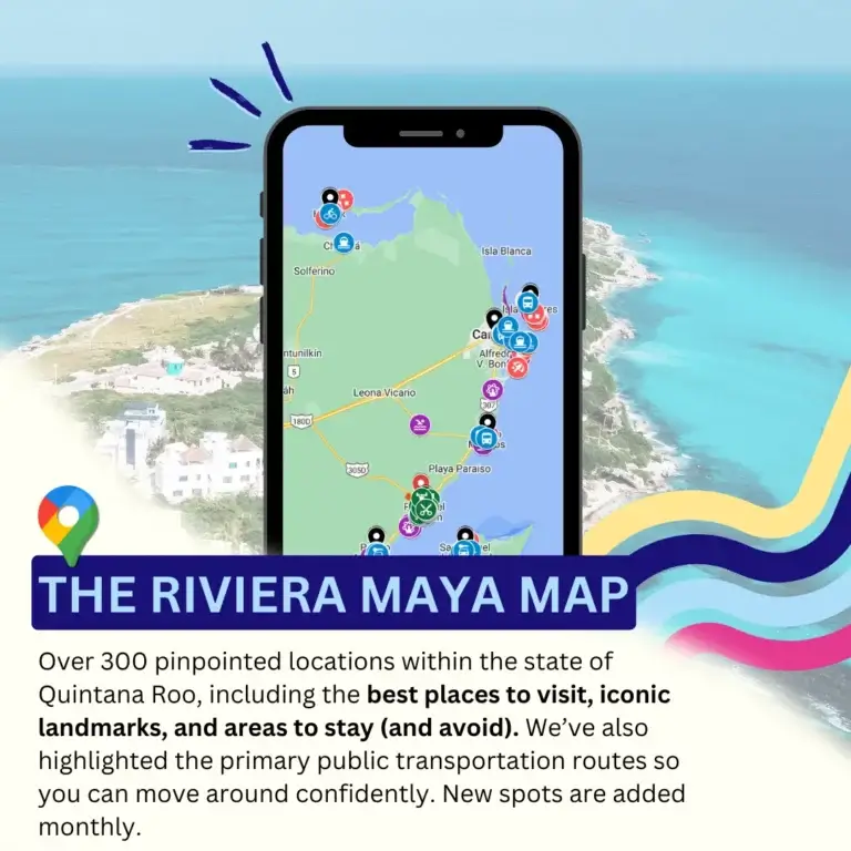 The Riviera Maya Mexico Map
