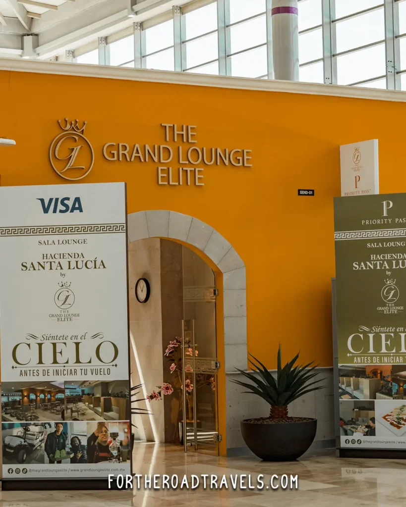 Entrance of AIFA Airport Lounge