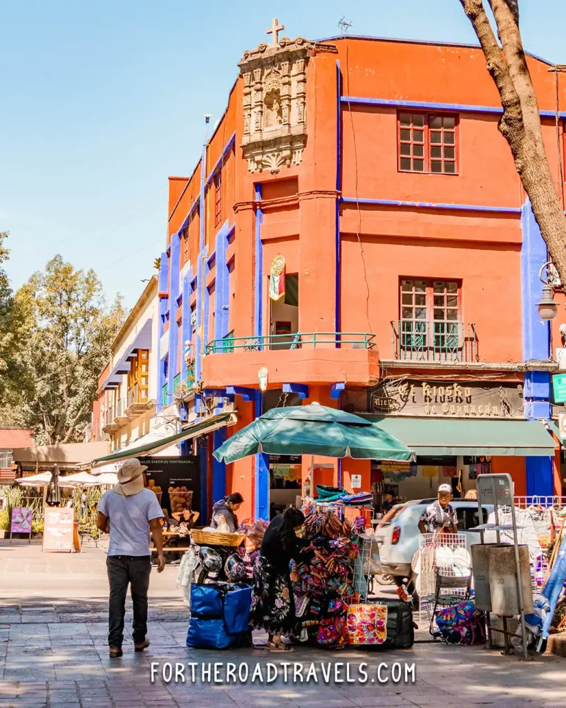Souvenir Street Vendor at Coyoacan Mexico City
