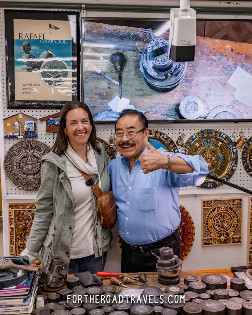 Handcraft Man and Woman During Tour in Mexico City