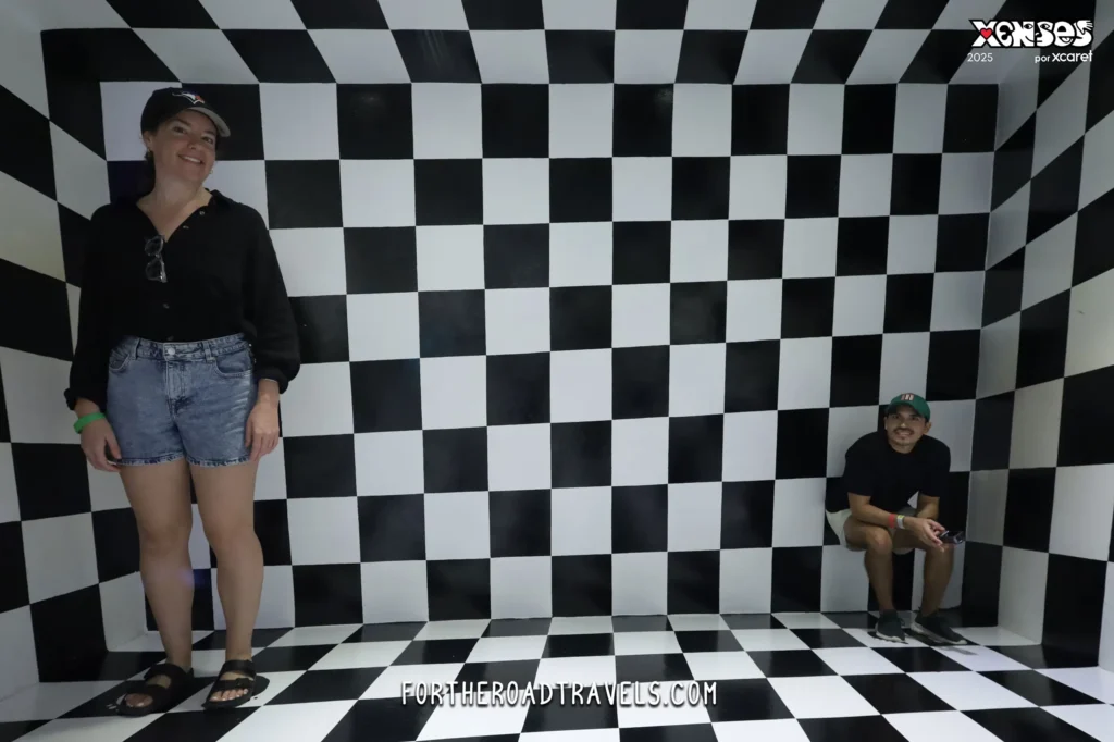 Couple Posing at Xenses Park Optical Ilusion Spot